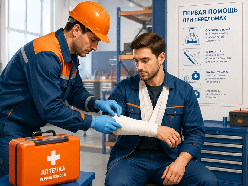 Первая помощь при переломах: алгоритм действий
