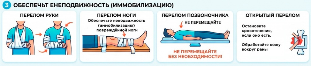 Первая помощь при переломе Первая помощь при переломе